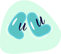 Waving character